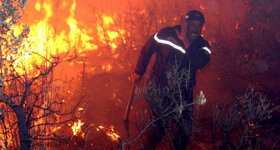 ارتفاع عدد ضحايا الحرائق في الجزائر ...