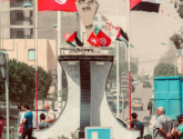 خارطة فلسطين التاريخية تتوسط مدينة تونسية: "تحية لشعب الجبارين"