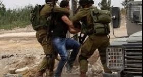 قوات الاحتلال تعتدي على طفل وشاب ...