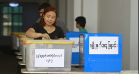 بدء الحملة الانتخابية في بورما