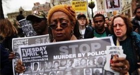 مظاهرة في نيويورك ضد وحشية الشرطة