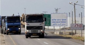 ادخال 620 شاحنة إلى غزة