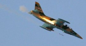 طائرات الجيش السوري تقصف منطقة قرب ...