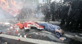 الشرطة التركية تفرق تظاهرات عيد العمال ...