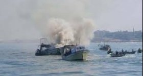 الاحتلال يستهدف قوارب الصيادين في غزة