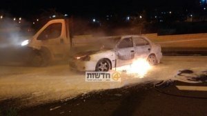 إصابة مستوطنين إثنين رشقت مركبتهما بزجاجة حارقة شمال القدس