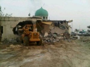 الاحتلال يهدم مسجدا قيد الانشاء في الخليل