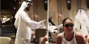 فيديو.. حاكم دبي يربت على كتف الفنانة غادة عبد الرازق