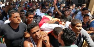 جماهير غزة تشيّع جثمان الشهيد اسامة أبو عامر
