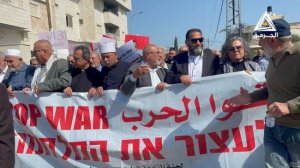مسيرة حاشدة في كفر كنا منددة بالعدوان الإسرائيلي على شعبنا