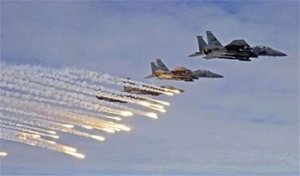 الطائرات الحربية تدخل مجال الازمة اليمنية