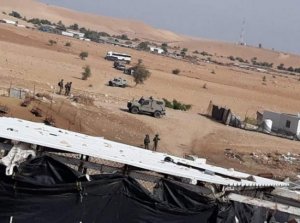 قوات الاحتلال تهدم 3 منازل في تجمع عرب الرشايدة البدوي شمال غرب اريحا