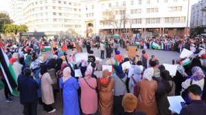 مظاهرات نسائية في عدد من مدن المغرب تضامنا مع نساء فلسطين