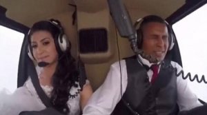 فيديو.. تحطم مروحية على متنها عروس متوجهة إلى حفل زفافها