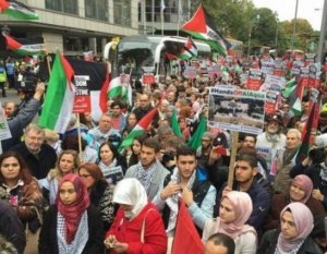 تظاهرة في سويسرا دعما لفلسطين