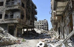 الجيش السوري يقصف مخيم اليرموك